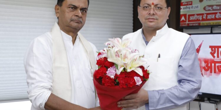 CM धामी ने की केंद्रीय ऊर्जा मंत्री से मुलाकात, रखी यह बड़ी मांग।