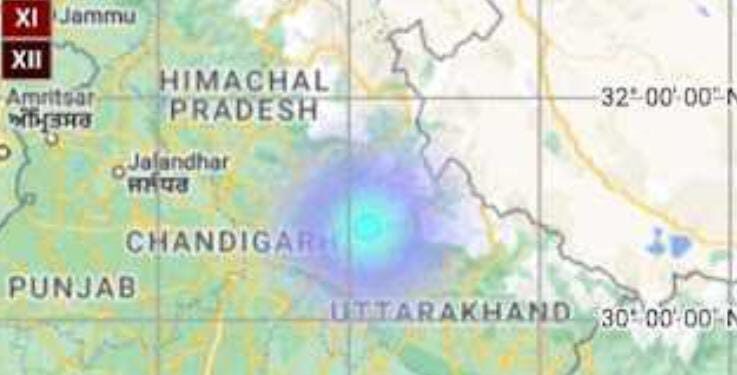 उत्तरकाशी में भूकंप से डोली धरती, बड़कोट के स्यालाना ने था केंद्र।