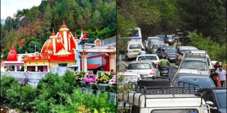 नैनीताल में 11 किलोमीटर लंबा जाम, श्रद्धालु और पर्यटक परेशान