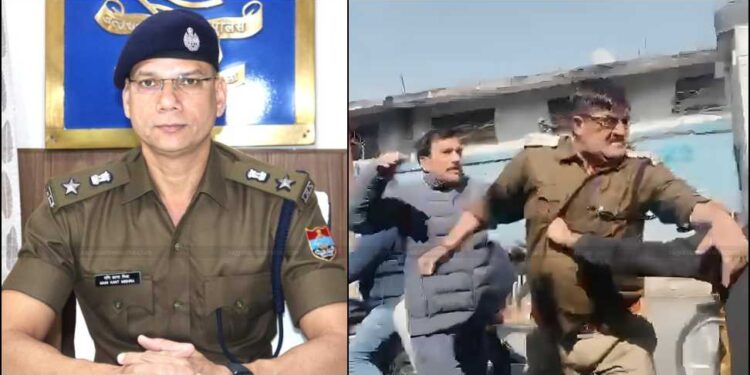 भाजपा नेता ने की दरोगा की पिटाई, पुलिस ने किया गिरफ्तार